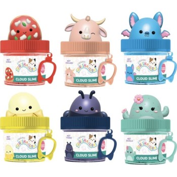 Horizon Group USA Squishmallows - Blind Slime-μπρελόκ με Topper σε Βαζάκι (6 Σχέδια) - Horizon  HG234360 194356346568