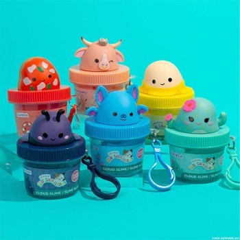 Horizon Group USA Squishmallows - Blind Slime-μπρελόκ με Topper σε Βαζάκι (6 Σχέδια) - Horizon  HG234360 194356346568