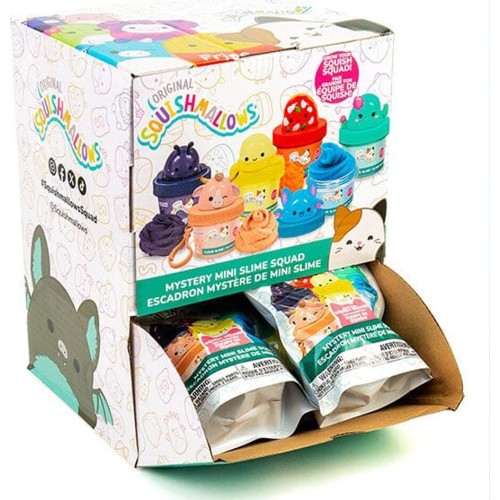 Horizon Group USA Squishmallows - Blind Slime Keychain With Topper in Jar (6 Designs) - Horizon HG234360 194356346544