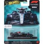Mattel Hot Wheels Premium Formula 1 1:64 Scale Die-cast Mercedes-amg Petronas Formula One Team W15 Vehicle HRV11 / JBM16 1947352