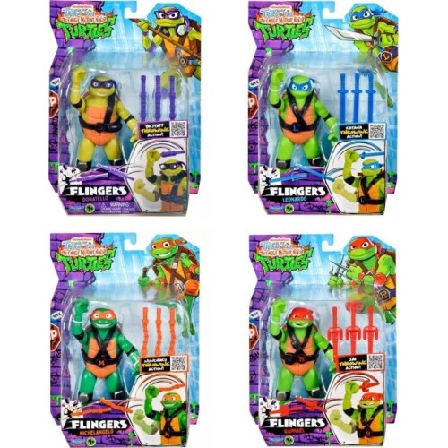 Giochi Preziosi Teenage Mutant Ninja Turtles Tmnt Mutations Deluxe Φιγούρα-4 Σχέδια T0211000 8056379204442