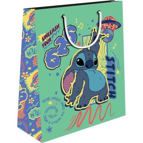 Diakakis imports Paper Gift Bag 26x12x32 STITCH 000565616 5205698794582