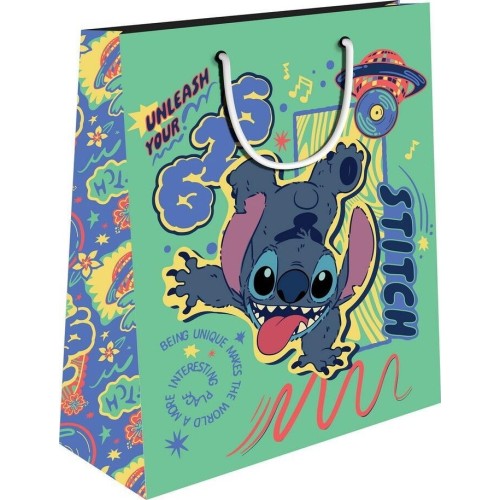 Diakakis imports Paper Gift Bag 18x11x23 STITCH 000565615 5205698794544