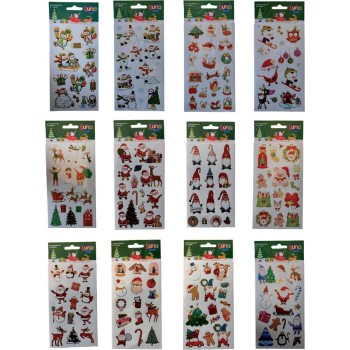 Diakakis imports stickers CHRISTMAS 10x22ek 12s 000623061 5205698794131