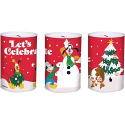Diakakis imports Metal piggy bank 12x16cm Christmas DISNEY 000565384 5205698787492