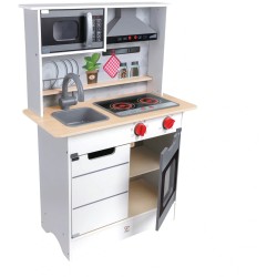 Hape Playfully Delicious Ξύλινη Κουζίνα Super Serve E3211A 6943478040236