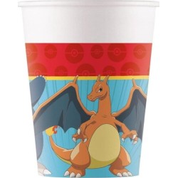 PROCOS Ποτήρια χάρτινα pokemon 200ml 8τμχ 098401 5201184984017