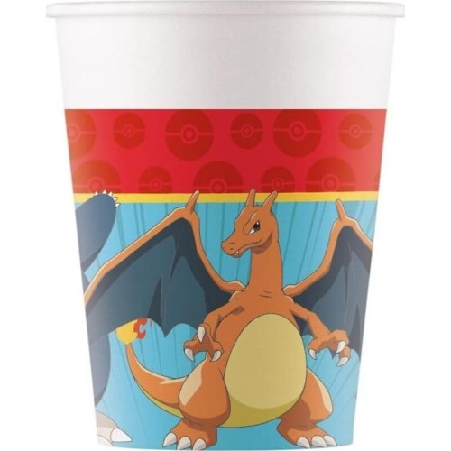 PROCOS pokemon paper cups, pack of 8 098401 5201184984017