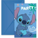 PROCOS Disney Stitch stitch and angel 6 invitations and envelopes 096917 5201184969175