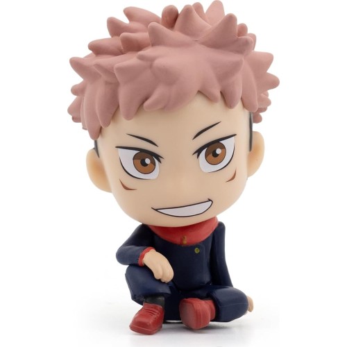 YuMe jujutsu kaisen bobble head, yuji itadori 2.5 mini figure collectable in her  4895217512820