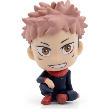 YuMe jujutsu kaisen bobble head, yuji itadori 2.5 mini figure collectable in her  4895217512820