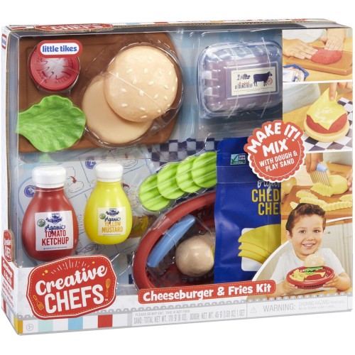 Little Tikes Creative Chefs Cheeseburger And Fries Kit With 22 Accessories 643194 050743643194