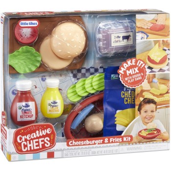 Little Tikes Creative Chefs Cheeseburger And Fries Kit With 22 Accessories 643194 050743643194