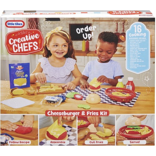 Little Tikes Creative Chefs Cheeseburger And Fries Kit With 22 Accessories 643194 050743643194