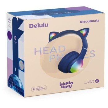 Delulu Discobeats Bluetooth Kids Headphones Blue | Kiddoboo - KBMS632BLU 5207244016568