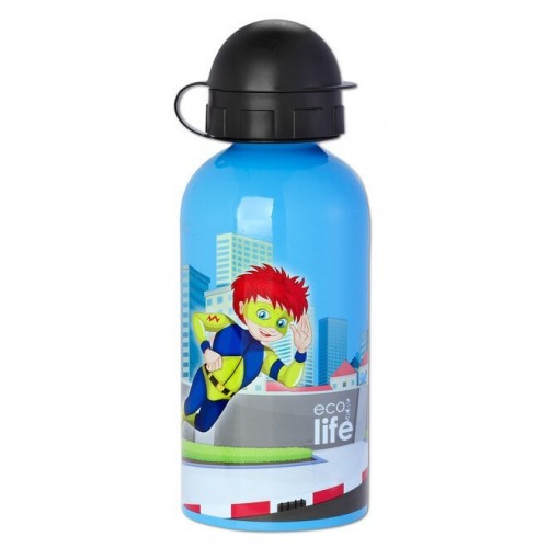 eco life Μεταλλικό Μπουκάλι Παιδικό 500Ml Super Boy  33-BO-2007 5208009001553