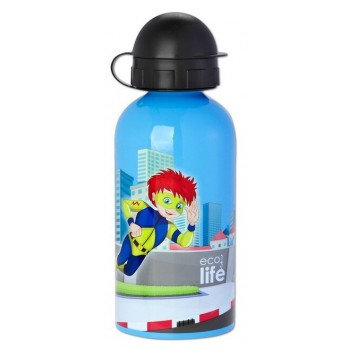 eco life Μεταλλικό Μπουκάλι Παιδικό 500Ml Super Boy  33-BO-2007 5208009001553