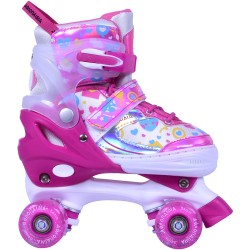 ΑΘΛΟΠΑΙΔΙΑ αυξομειούμενα roller skates - φούξια χρώμα φούξια, μέγεθος 31-34 002.10322/FU/31 9985777013983