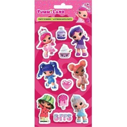 Diakakis imports Puffy Stickers 10x22ek YUMMILAND 000390114 5205698765612