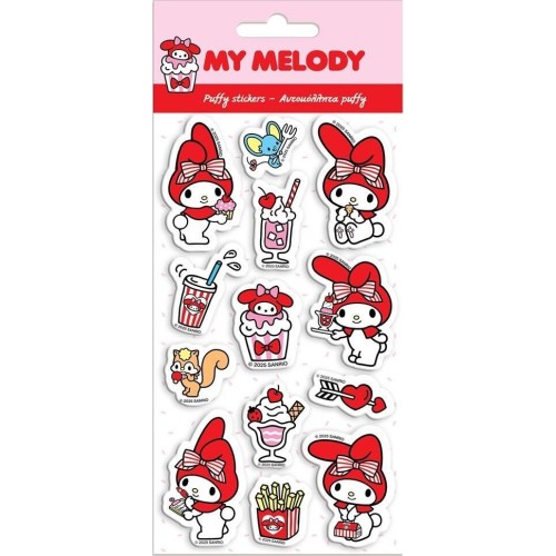 Diakakis imports Puffy stickers 10x22ek MY MELODY 000490207 5205698765582