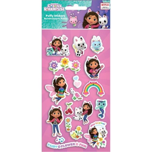Diakakis imports Stickers Puffy 10x22cm Gabbys Dollhouse 000574074 5205698699207