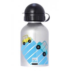eco life Μεταλλικό Μπουκάλι Παιδικό 400Ml Cars 33-BO-2003 5208009001164
