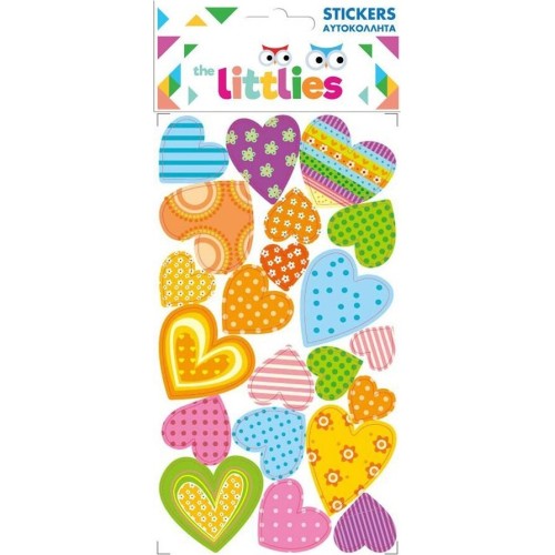 Diakakis imports Stickers 10x22cm Hearts The Littlies 000646989 5205698648397