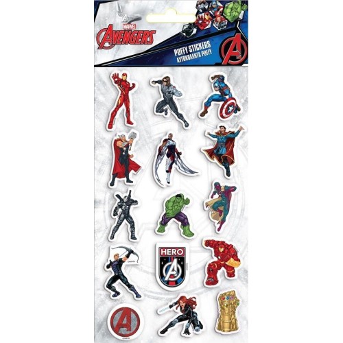Diakakis imports Αυτοκόλλητα Puffy 10x22ek Avengers 000506126 5205698606229
