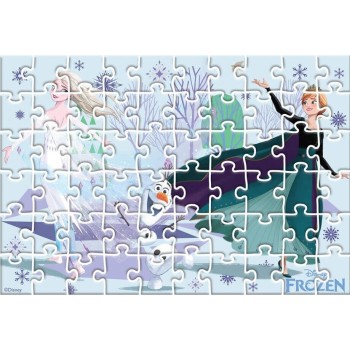 Diakakis imports Παζλ Disney Frozen Luna Toys Foil 2 σε 1 60τμχ. σε Κύλινδρο 48x33εκ. 000565608 5205698793899