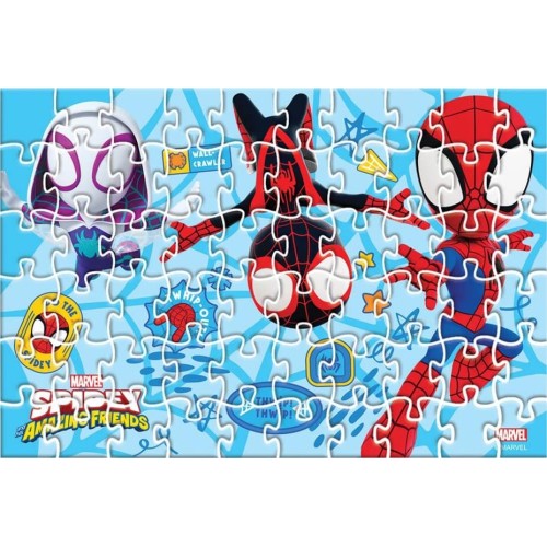 Diakakis imports Παζλ Spidey And His Amazing Friends Luna Toys 60τμχ. 2 σε 1 σε μεταλλική μπάλα 35,5x24εκ. 000508688 52056987938