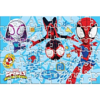 Diakakis imports Παζλ Spidey And His Amazing Friends Luna Toys 60τμχ. 2 σε 1 σε μεταλλική μπάλα 35,5x24εκ. 000508688 52056987938