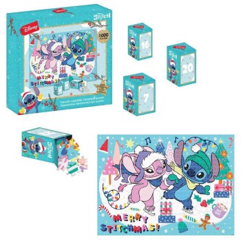 Diakakis imports Disney Stitch Παζλ Ημερολόγιο Χριστουγέννων 1000Τμχ 50X70cm Lilo And Stitch 000564615 5205698705588