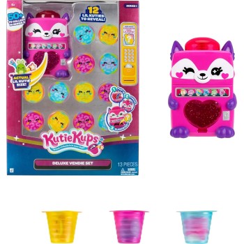 Jazwares 4" Foxy Vending Machine Kutie With 12 Kups Each Featuring Surprise Collectible Lil Kuties Micro Figures - Ages 5+ JWKK0