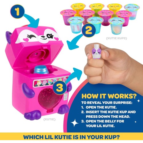 Jazwares 4" Foxy Vending Machine Kutie With 12 Kups Each Featuring Surprise Collectible Lil Kuties Micro Figures - Ages 5+ JWKK0