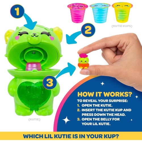 Jazwares 4" Cactus Bunny Kutie With 3 Kups Featuring Surprise Collectible Lil Kuties Micro Figures - Ages 5+ JWKK0001 1917267990