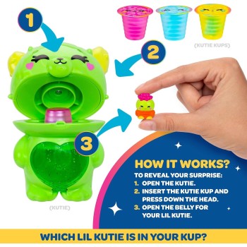 Jazwares 4" Cactus Bunny Kutie With 3 Kups Featuring Surprise Collectible Lil Kuties Micro Figures - Ages 5+ JWKK0001 1917267990