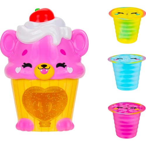 Jazwares Kutie Kups- Συσκευή Kutie 10Εκ. Με 3 Κάψουλες Ροζ Cupcake Tiger Kutie JWKK0001 191726798989