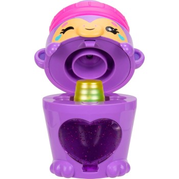 Jazwares Kutie Kups- Συσκευή Kutie 10Εκ. Με 3 Κάψουλες Purple Water Bottle Monkey JWKK0001 191726798972