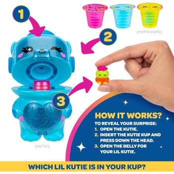 Jazwares Kutie Kups- Συσκευή Kutie 10Εκ. Με 3 Κάψουλες Robot Cat Kutie JWKK0001 191726798996