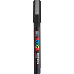 Uni-ball Mitsubishi Pencil posca fine bullet tip marker - silver PC-3M(E) ΑΣΗΜΙ 4902778915936