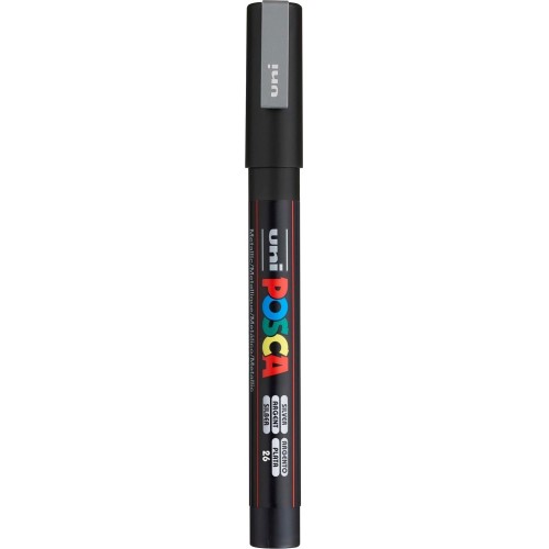 Uni-ball Mitsubishi Pencil posca fine bullet tip marker - silver PC-3M(E) ΑΣΗΜΙ 4902778915936
