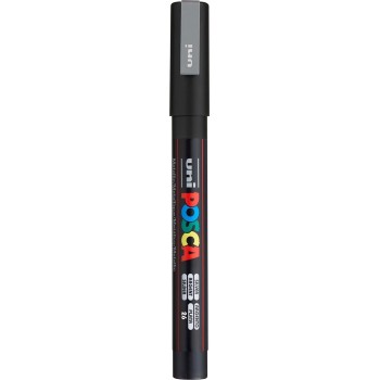 Uni-ball Mitsubishi Pencil posca fine bullet tip marker - silver PC-3M(E) ΑΣΗΜΙ 4902778915936