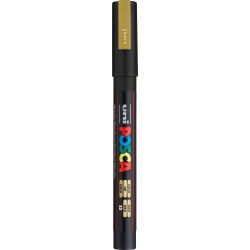 Uni-ball Mitsubishi Pencil Μαρκαδόρος Ζωγραφικής UNI Posca PC-3M 0.9mm-1.3mm - χρυσό PC-3M(E) ΧΡΥΣΟ 4902778915929