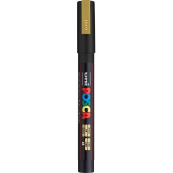 Uni-ball Mitsubishi Pencil Μαρκαδόρος Ζωγραφικής UNI Posca PC-3M 0.9mm-1.3mm - χρυσό PC-3M(E) ΧΡΥΣΟ 4902778915929