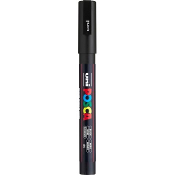 Uni-ball Mitsubishi Pencil Μαρκαδόρος Ζωγραφικής UNI Posca PC-3M 0.9mm-1.3mm - μαύρο PC-3M(E) ΜΑΥΡΟ 4902778915776
