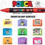 Uni-ball Mitsubishi Pencil Μαρκαδόρος Ζωγραφικής UNI Posca PC-3M 0.9mm-1.3mm - μαύρο PC-3M(E) ΜΑΥΡΟ 4902778915776