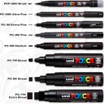 Uni-ball Mitsubishi Pencil Μαρκαδόρος Ζωγραφικής UNI Posca PC-3M 0.9mm-1.3mm - μαύρο PC-3M(E) ΜΑΥΡΟ 4902778915776