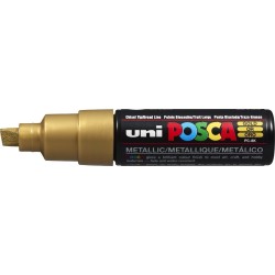 Uni-ball Mitsubishi Pencil Μαρκαδόρος Ζωγραφικής UNI POSCA PC-8K 8.0mm Χρυσό PC-8K(E) ΧΡΥΣΟ 4902778113608