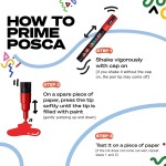 Uni-ball Mitsubishi Pencil posca pc-17k extra broad chisel tip marker - white PC-17K / ΛΕΥΚΟ 4902778364161