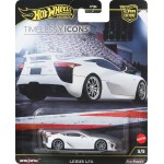 Mattel Hot Wheels Car Culture: Team Transport Premium Car Culture Timeless Icons Lexus LFA 1:64 Scale Collectible Toy Vehicle FP